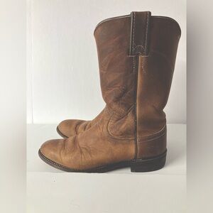 Justin Women’s Cowboy/Cowgirl/Western Roper Boots, Size 6B, Brown, Leather